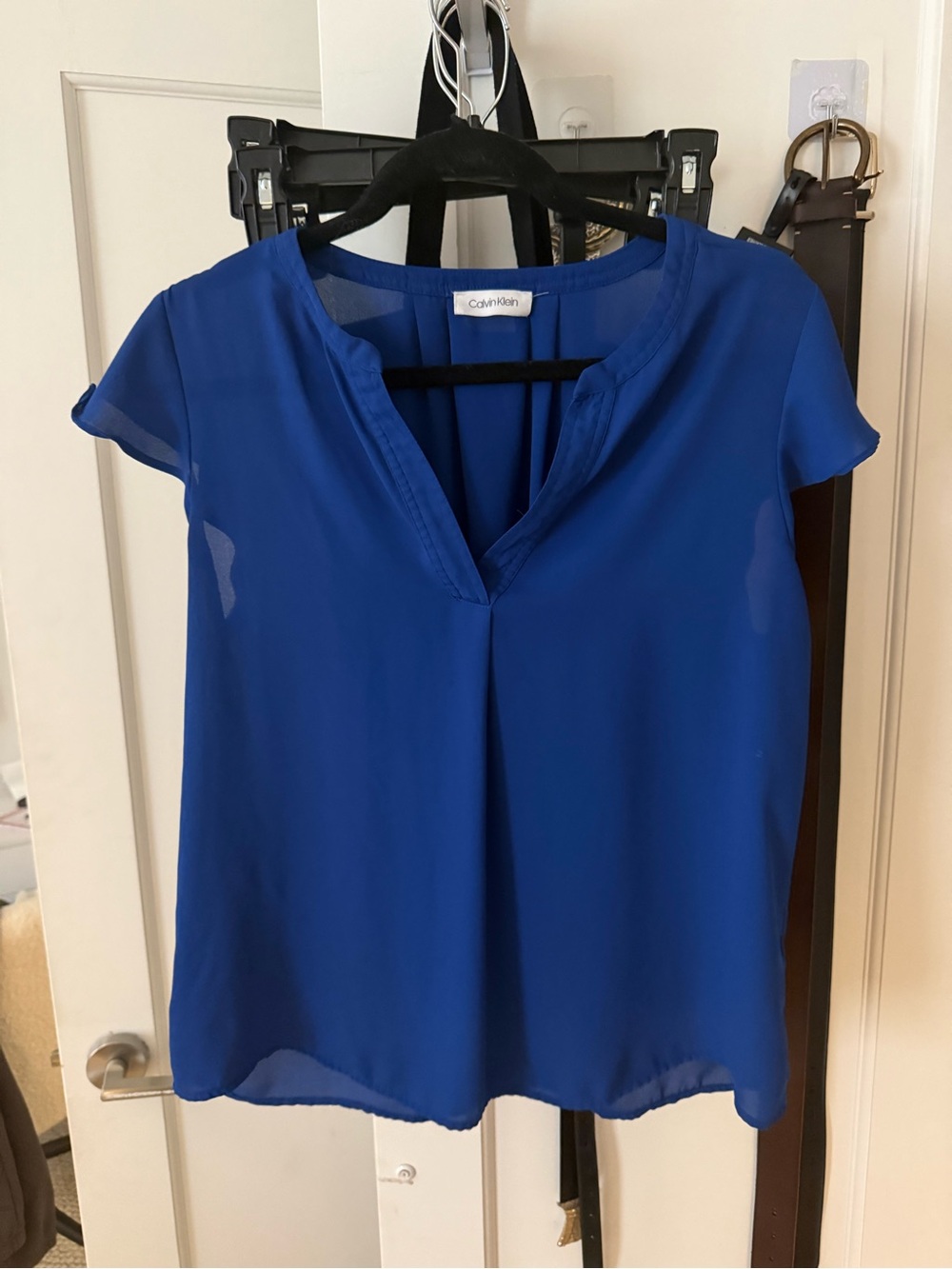 Calvin Klein royal blue blouse